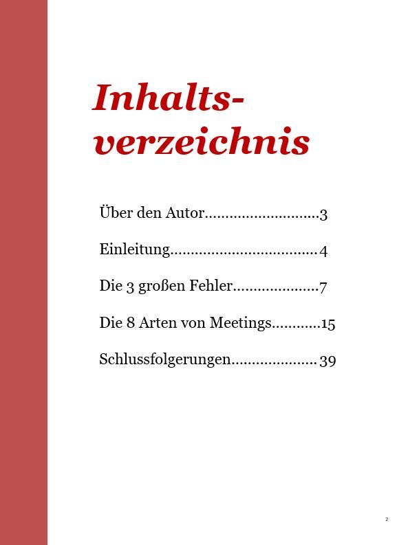 Ebook Meetings igostrategy - Inhaltsverzeichnis Ebook Meetings igostrategy - Inhaltsverzeichnis